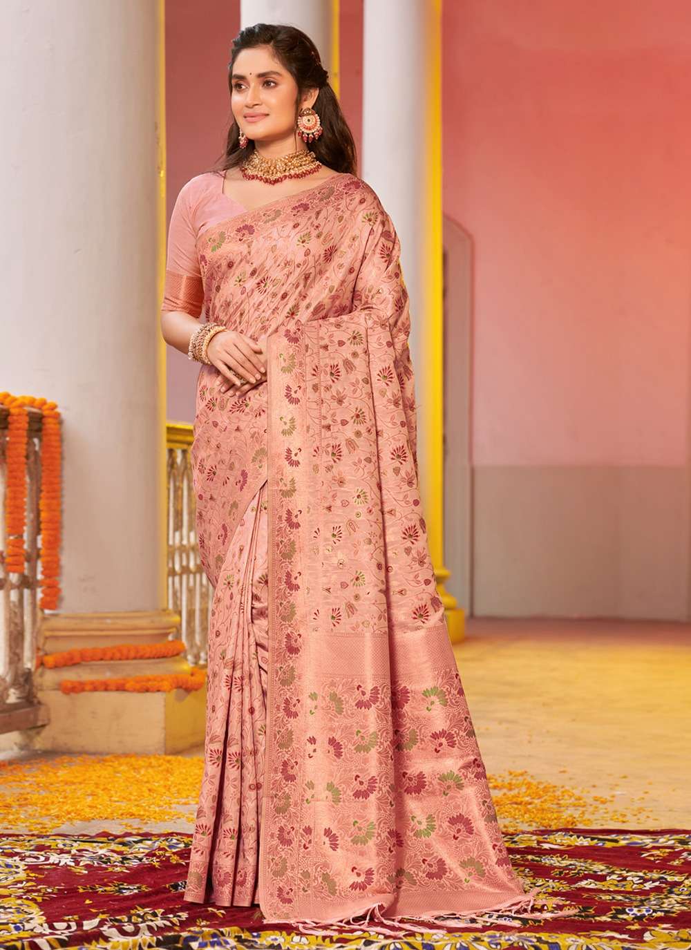 BUNAWAT GULABI SILK Banarasi Silk Saree Wholesale catalog
