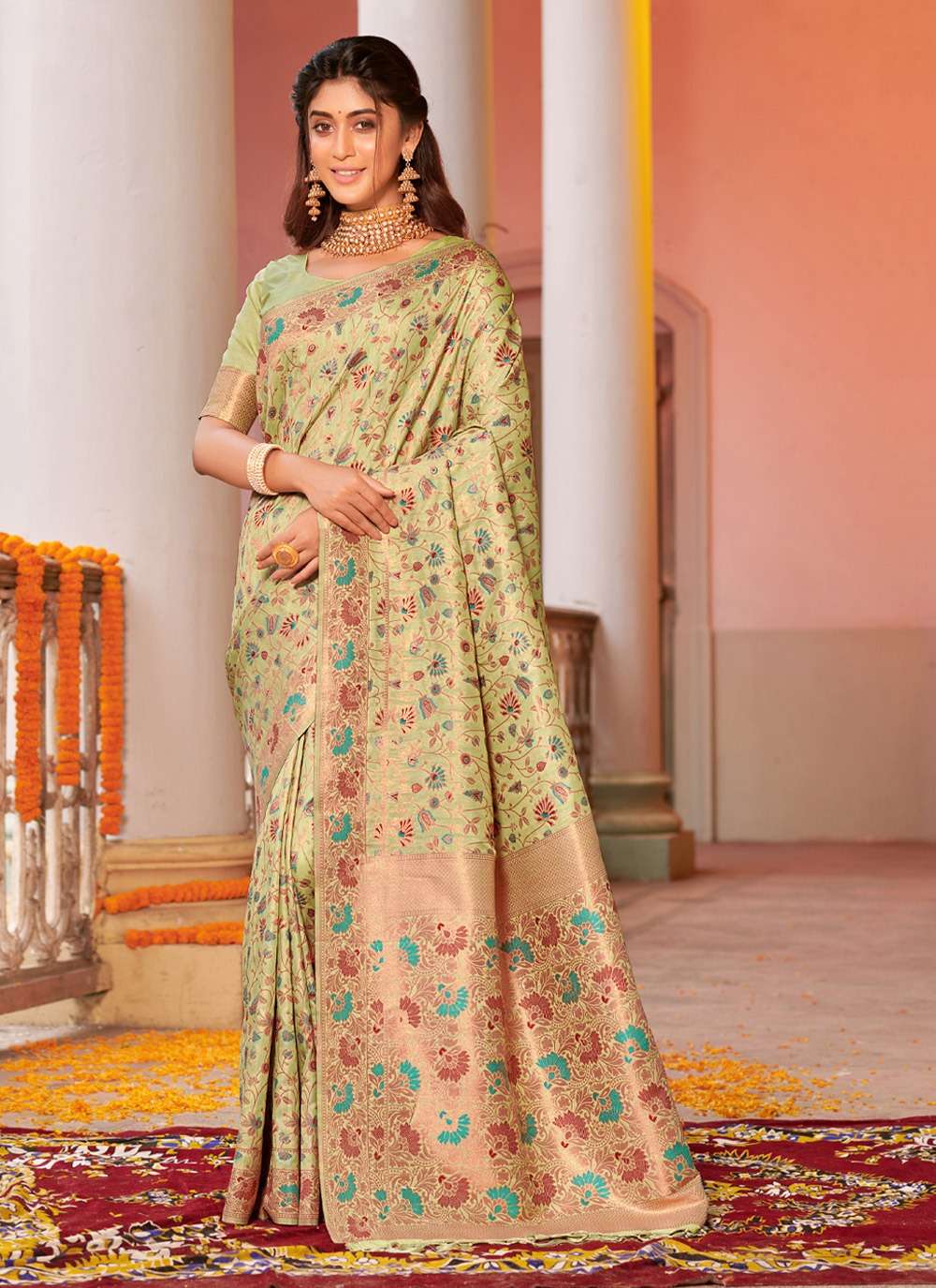 BUNAWAT GULABI SILK Banarasi Silk Saree Wholesale catalog
