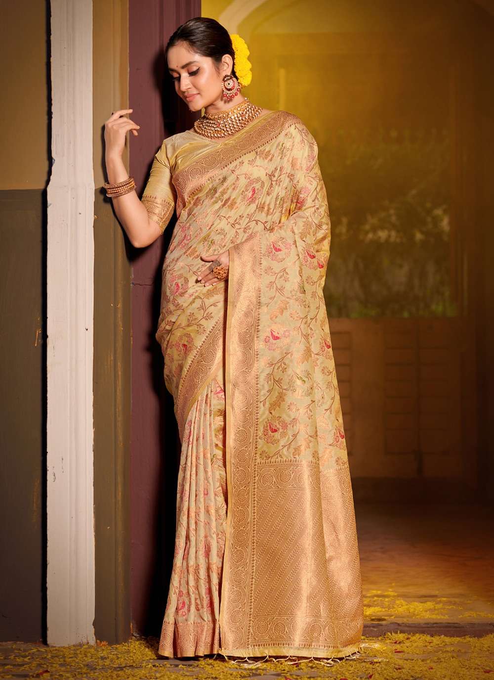 BUNAWAT VASTU PUJYA Banarasi Silk Saree Wholesale catalog