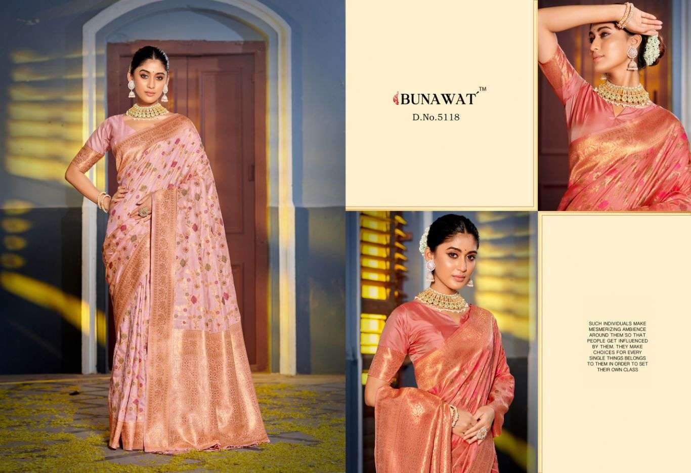 Bunawat Vastukala Heavy Silk Saree Wholesale catalog