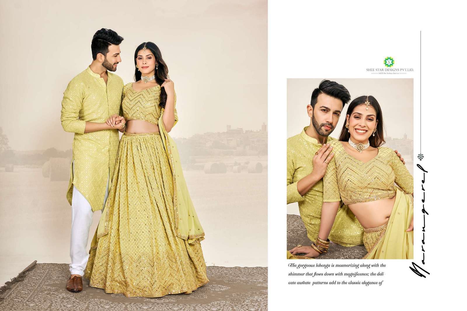Couple Wear Georgette lehenga Choli Wholesale catalog