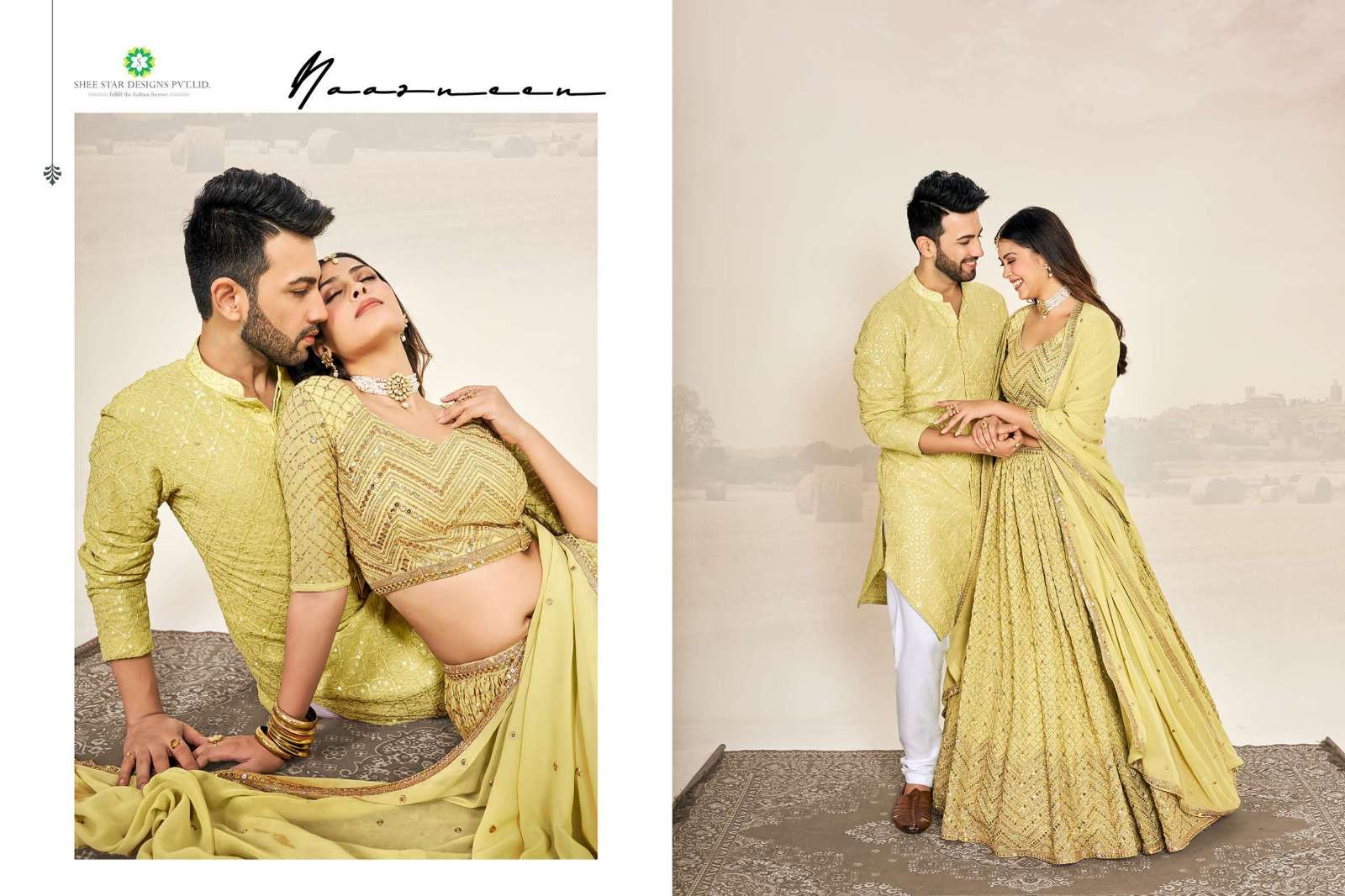 Couple Wear Georgette lehenga Choli Wholesale catalog