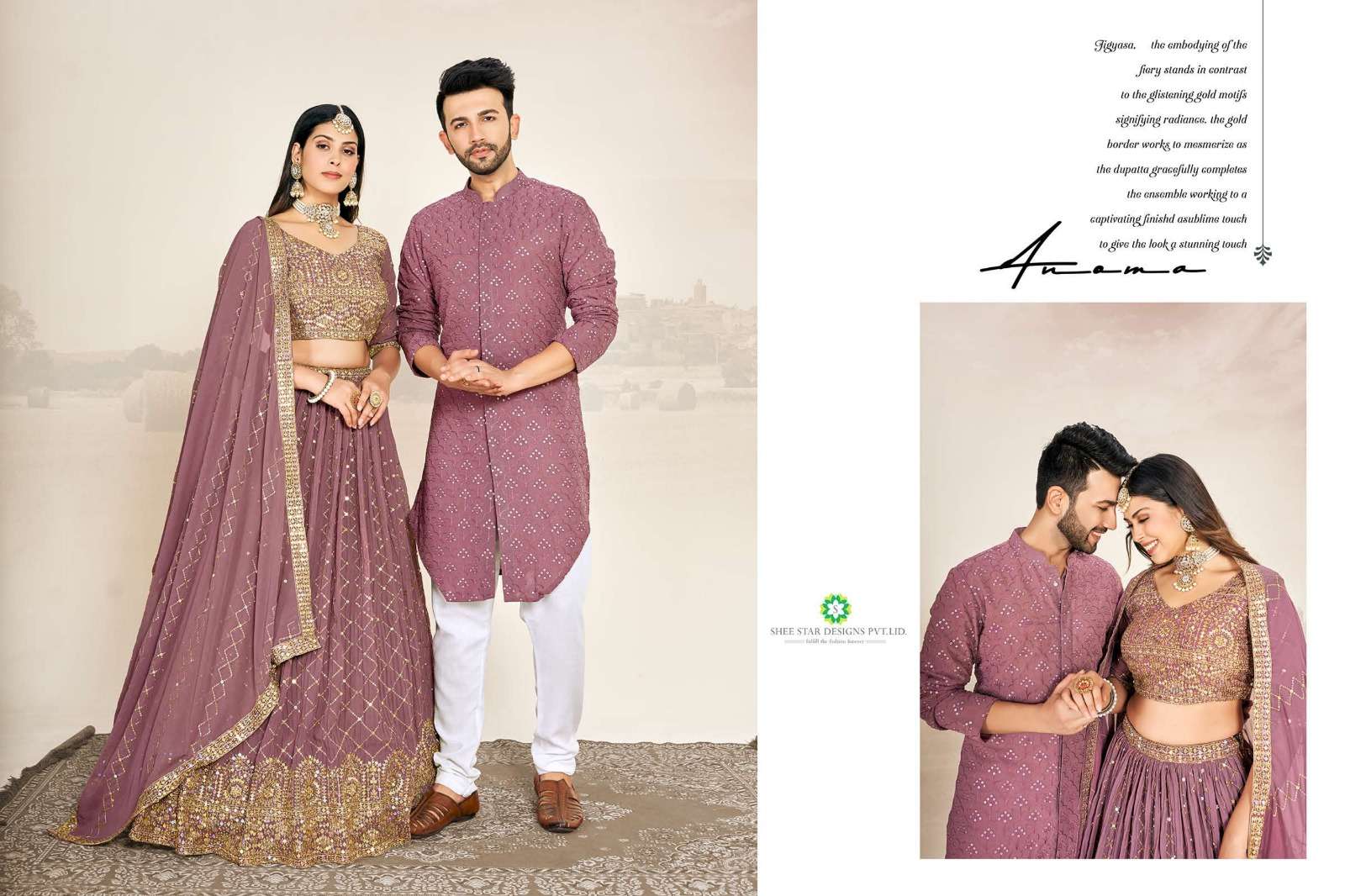 Couple Wear Georgette lehenga Choli Wholesale catalog