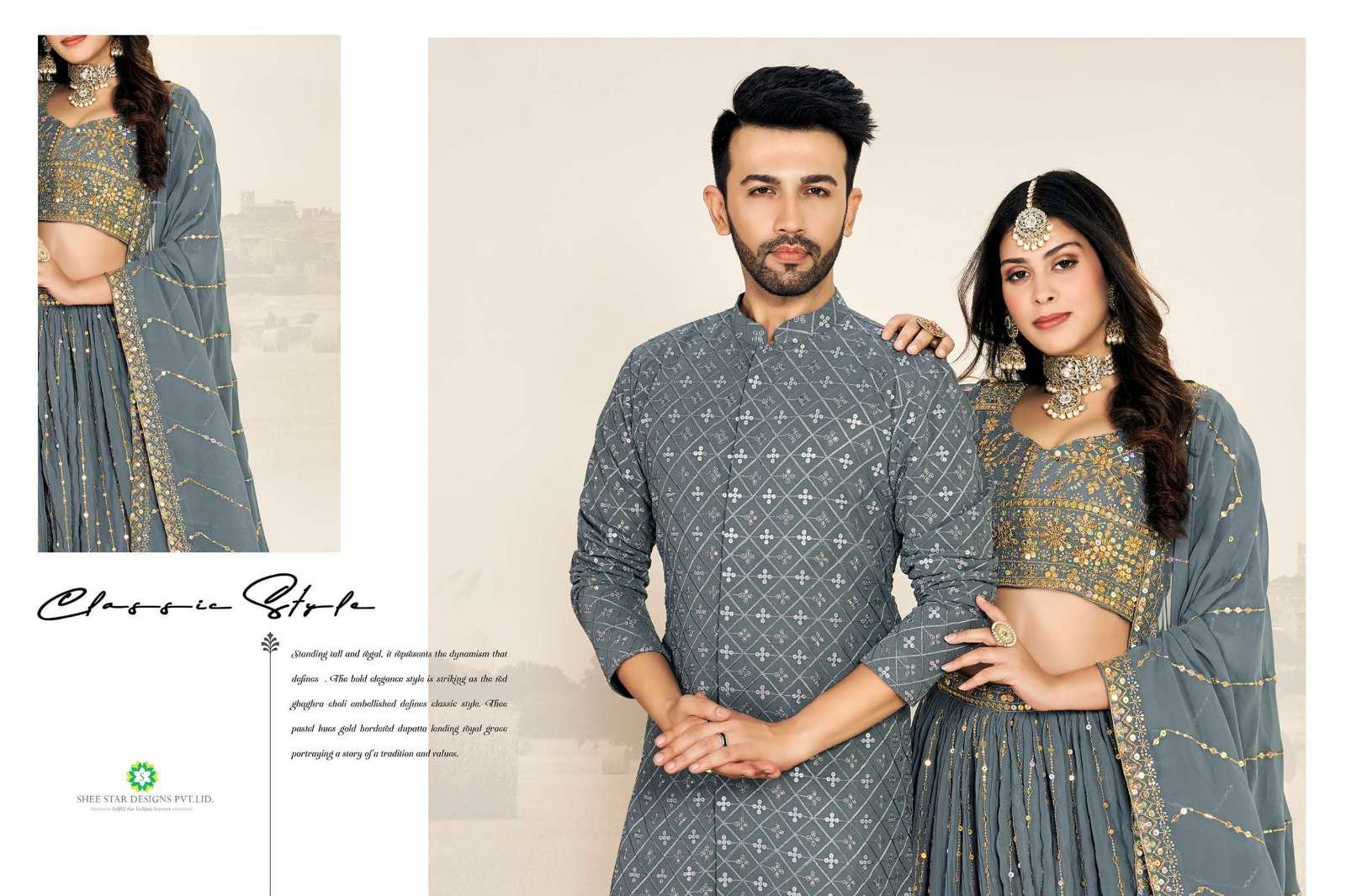 Couple Wear Georgette lehenga Choli Wholesale catalog