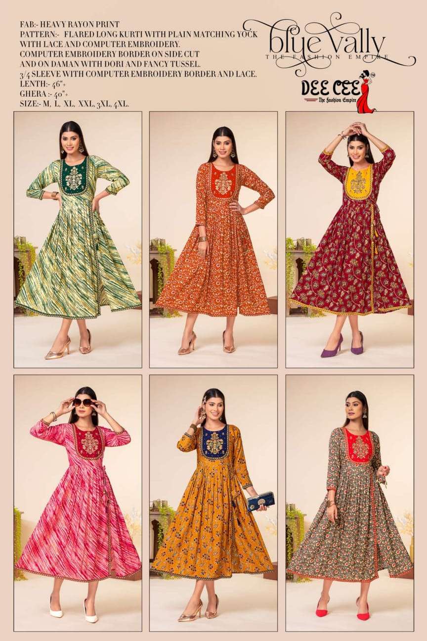 DeeCee Blue Vally Kurti Wholesale catalog