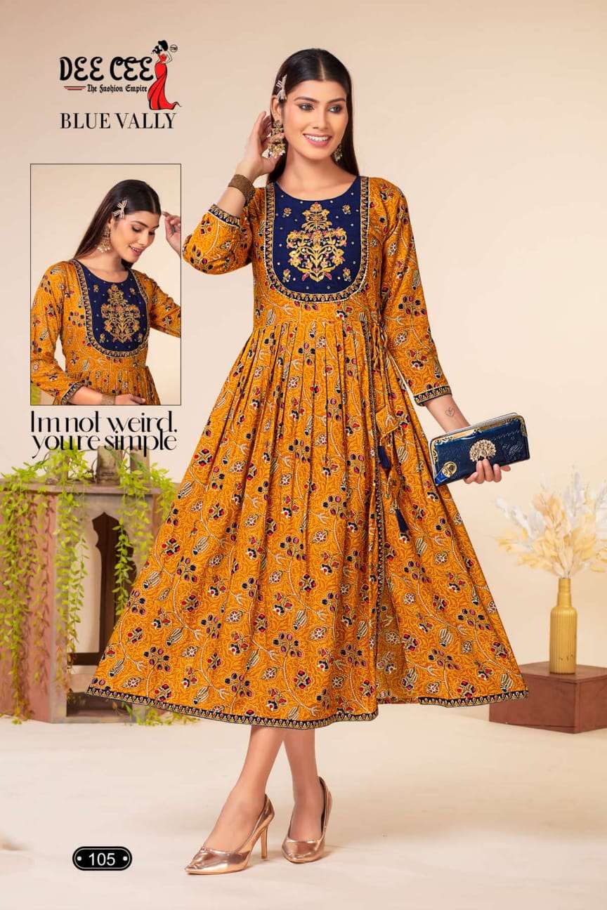 DeeCee Blue Vally Kurti Wholesale catalog