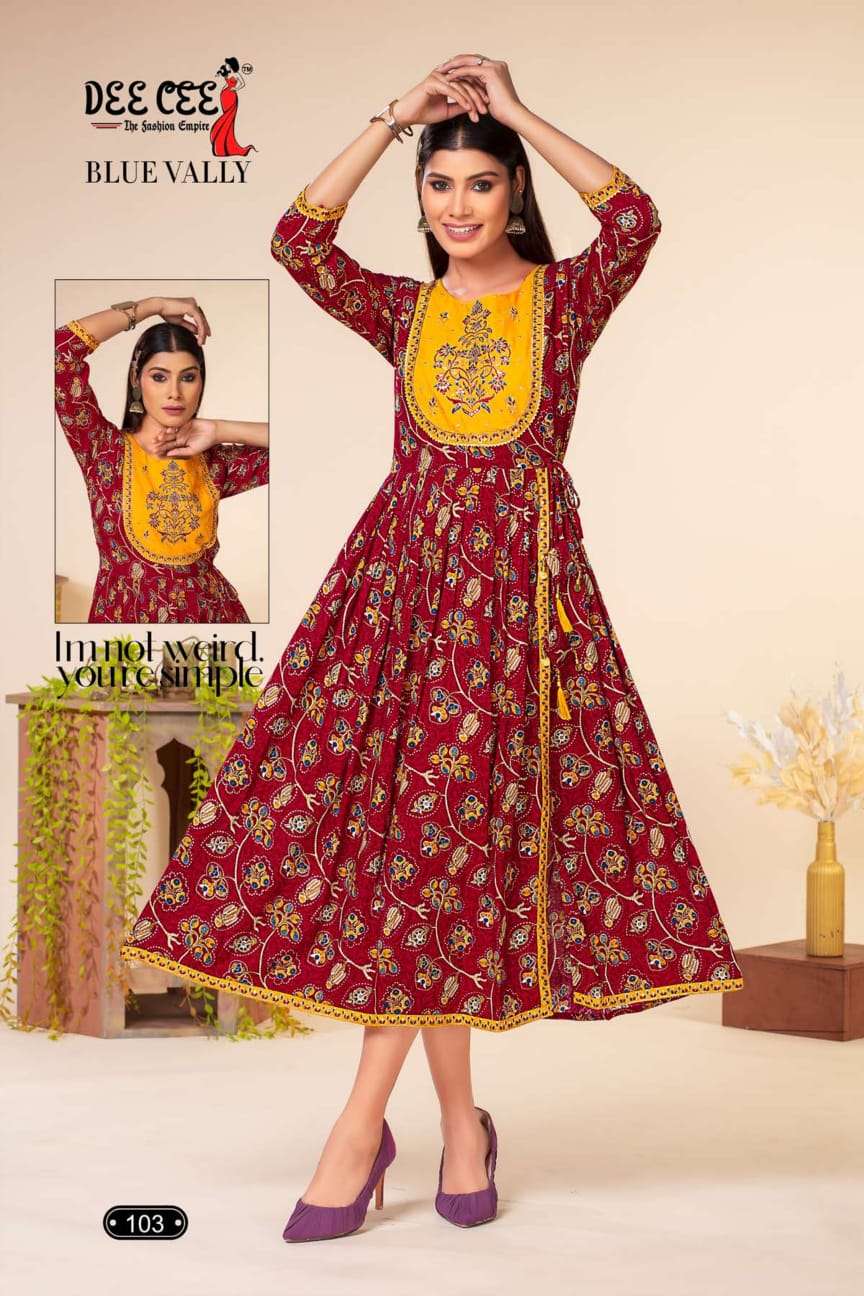 DeeCee Blue Vally Kurti Wholesale catalog