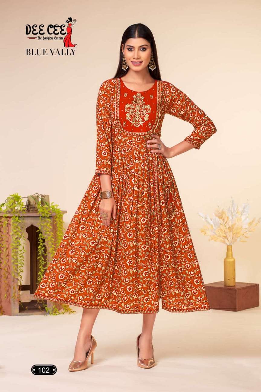 DeeCee Blue Vally Kurti Wholesale catalog