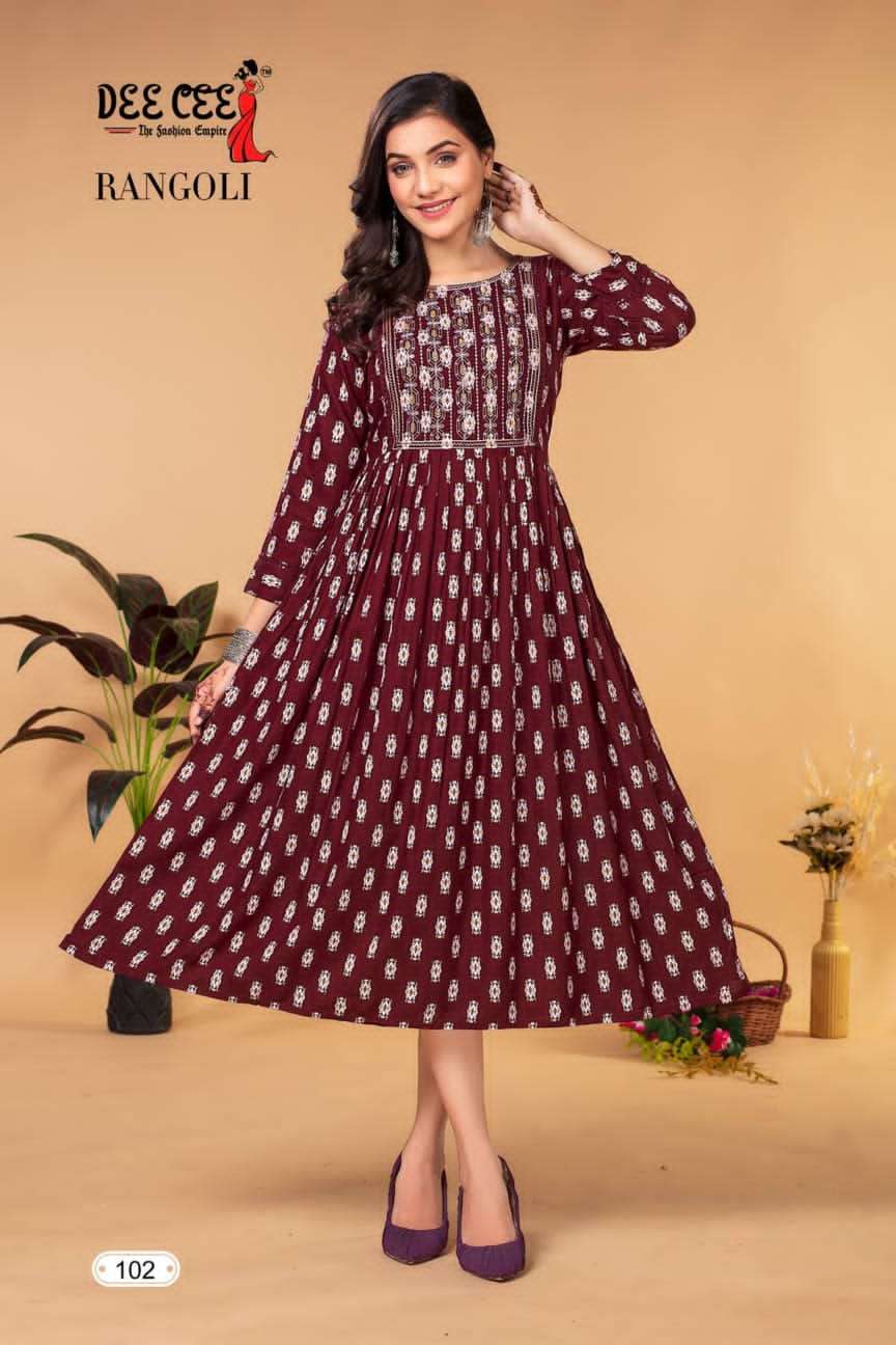 DeeCee RANGOLI Kurti Wholesale catalog