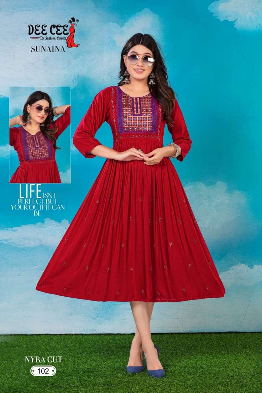 DeeCee SUNAINA Kurti Wholesale catalog
