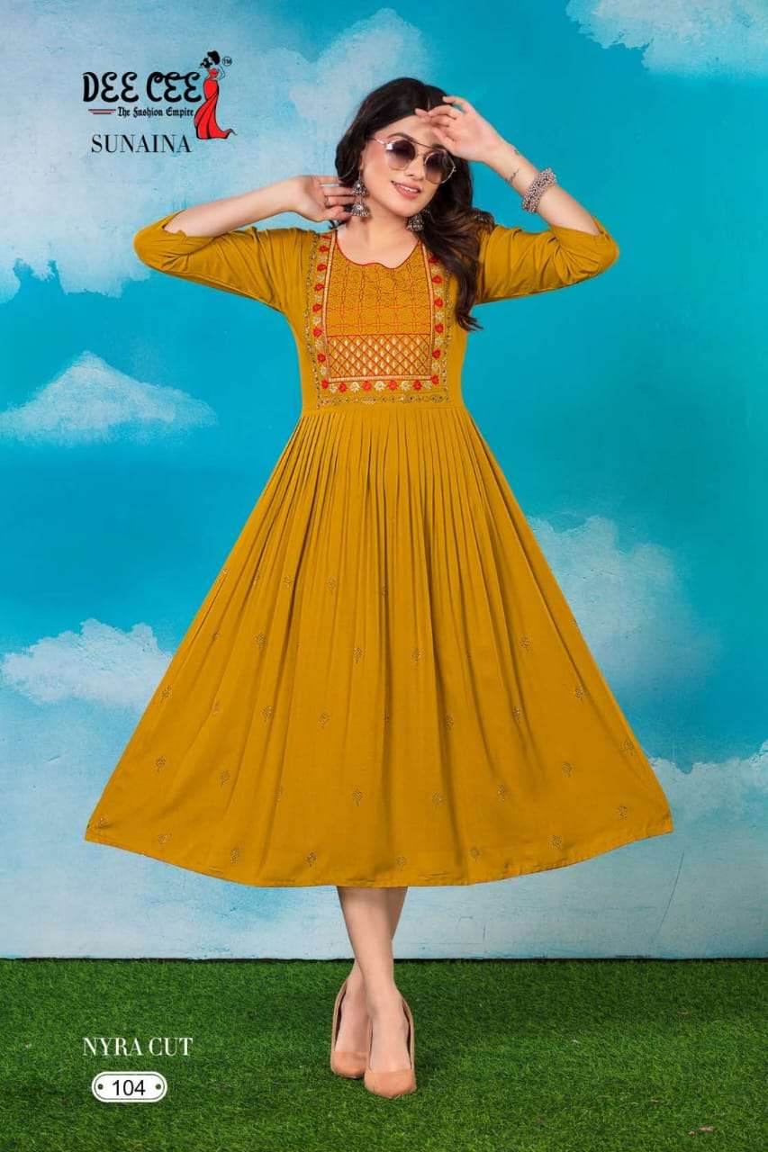 DeeCee SUNAINA Kurti Wholesale catalog