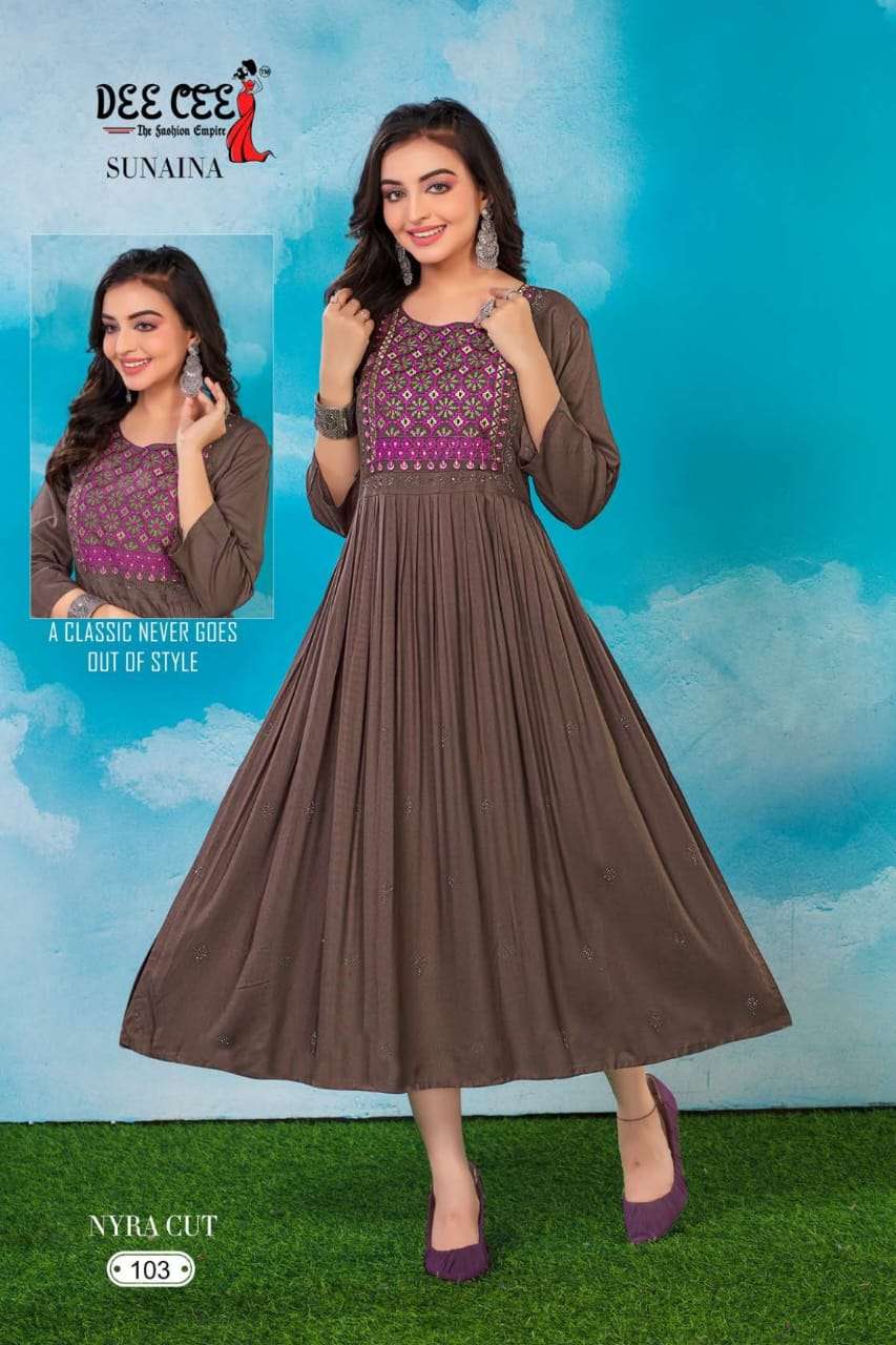 DeeCee SUNAINA Kurti Wholesale catalog