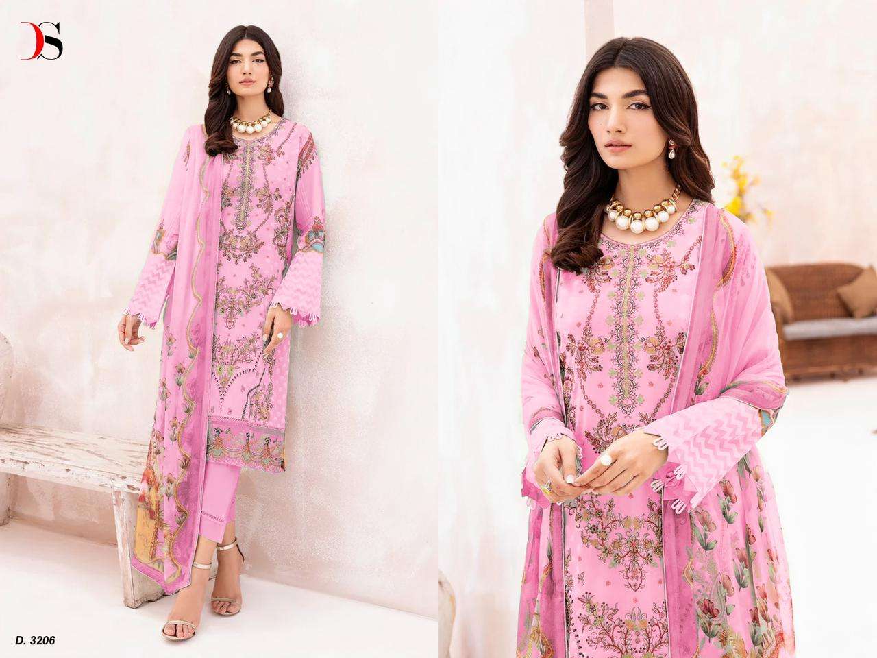 Deepsy Cheveron Vol 9 Cotton Dupatta Pakistani Salwar Suits Wholesale catalog