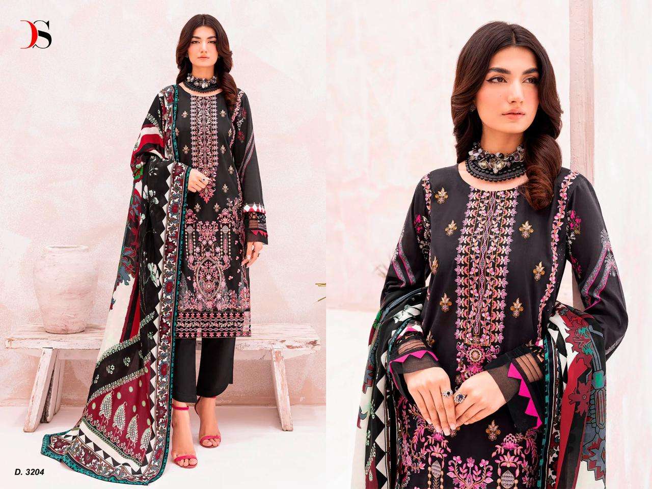 Deepsy Cheveron Vol 9 Cotton Dupatta Pakistani Salwar Suits Wholesale catalog