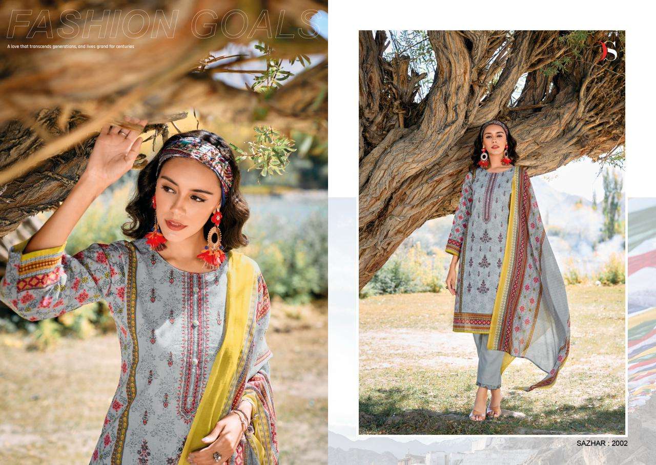 DEEPSY SUITS SHAZAR-2 chiffon dup Salwar Kameez Wholesale catalog