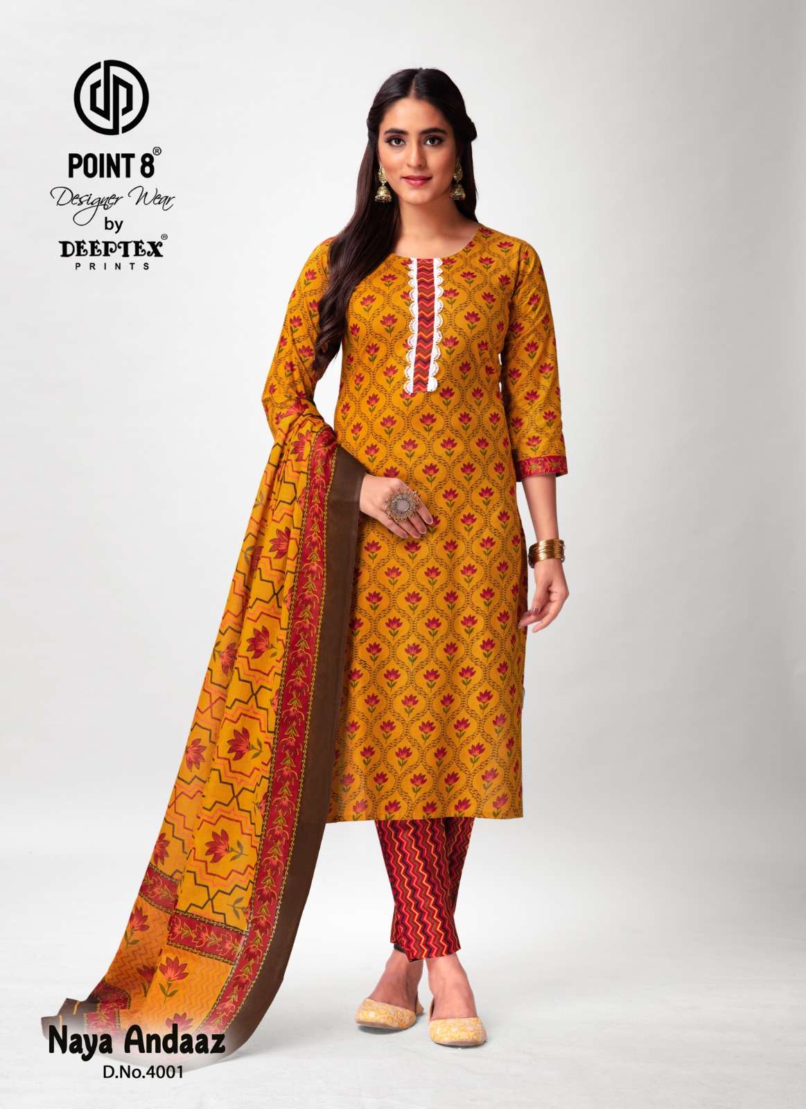 Deeptex Naya Andaaz Vol-4 – Kurti Pant With Dupatta -Wholesale Catalog