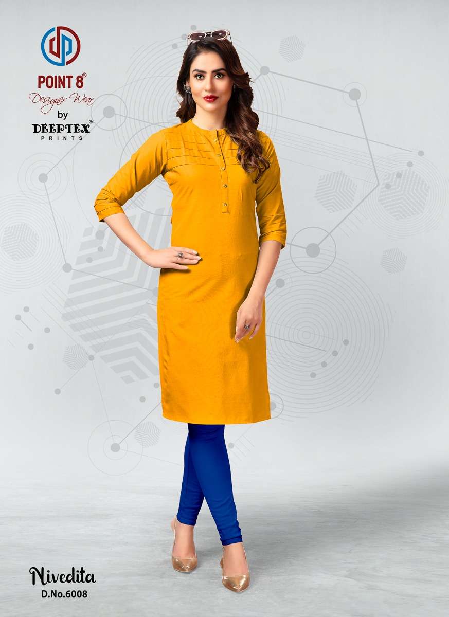 Deeptex Nivedita Vol-6 – Straight Kurtis -Wholesale Catalog