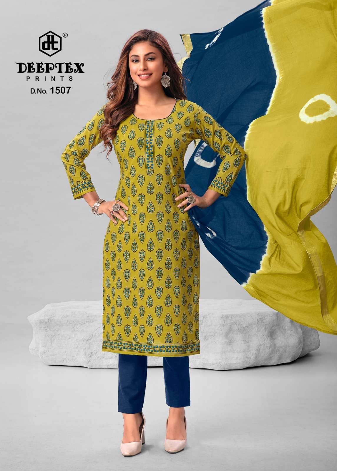 Deeptex Traditional Vol 15 Cotton Designer Dress Material Wholesale catalog