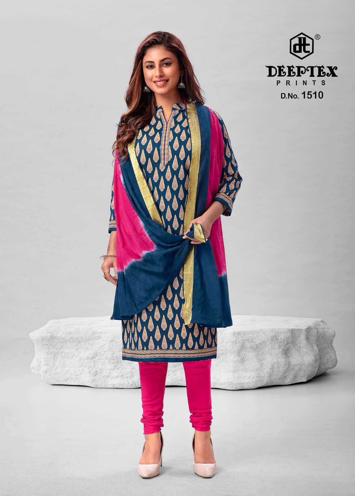 Deeptex Traditional Vol 15 Cotton Designer Dress Material Wholesale catalog