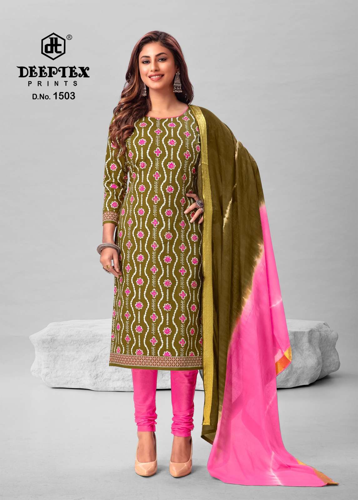 Deeptex Traditional Vol 15 Cotton Designer Dress Material Wholesale catalog