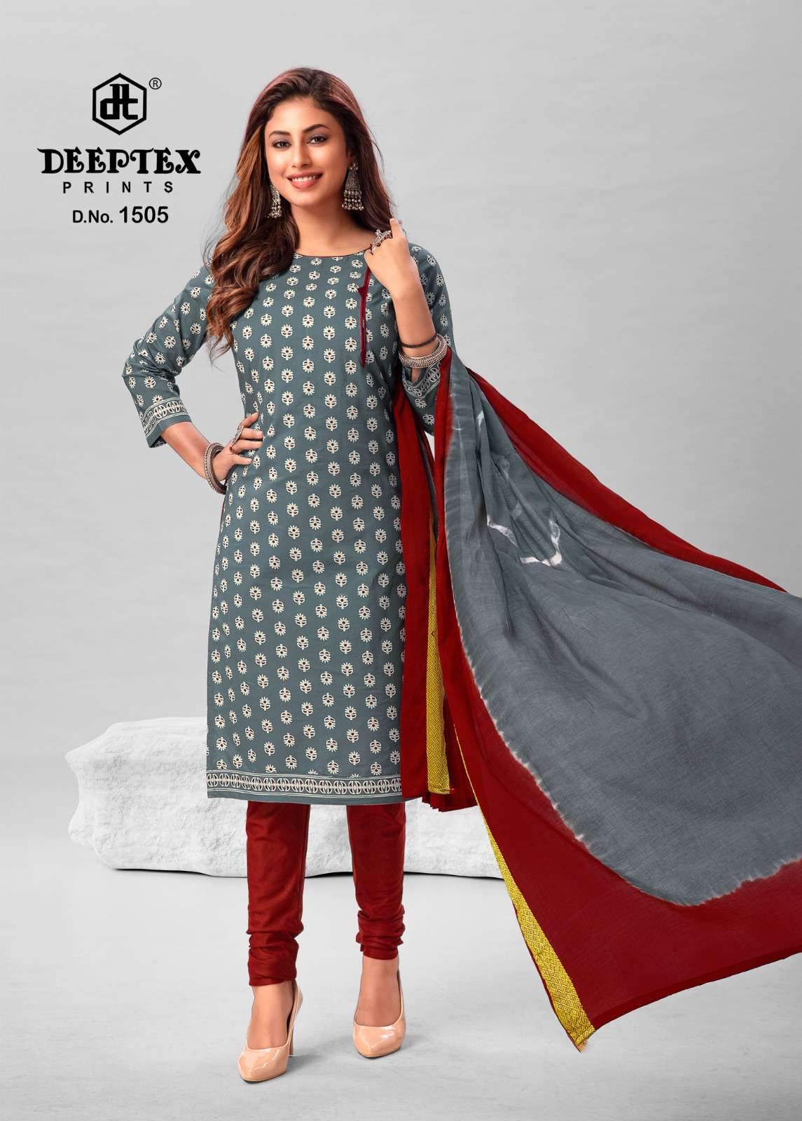 Deeptex Traditional Vol 15 Cotton Designer Dress Material Wholesale catalog