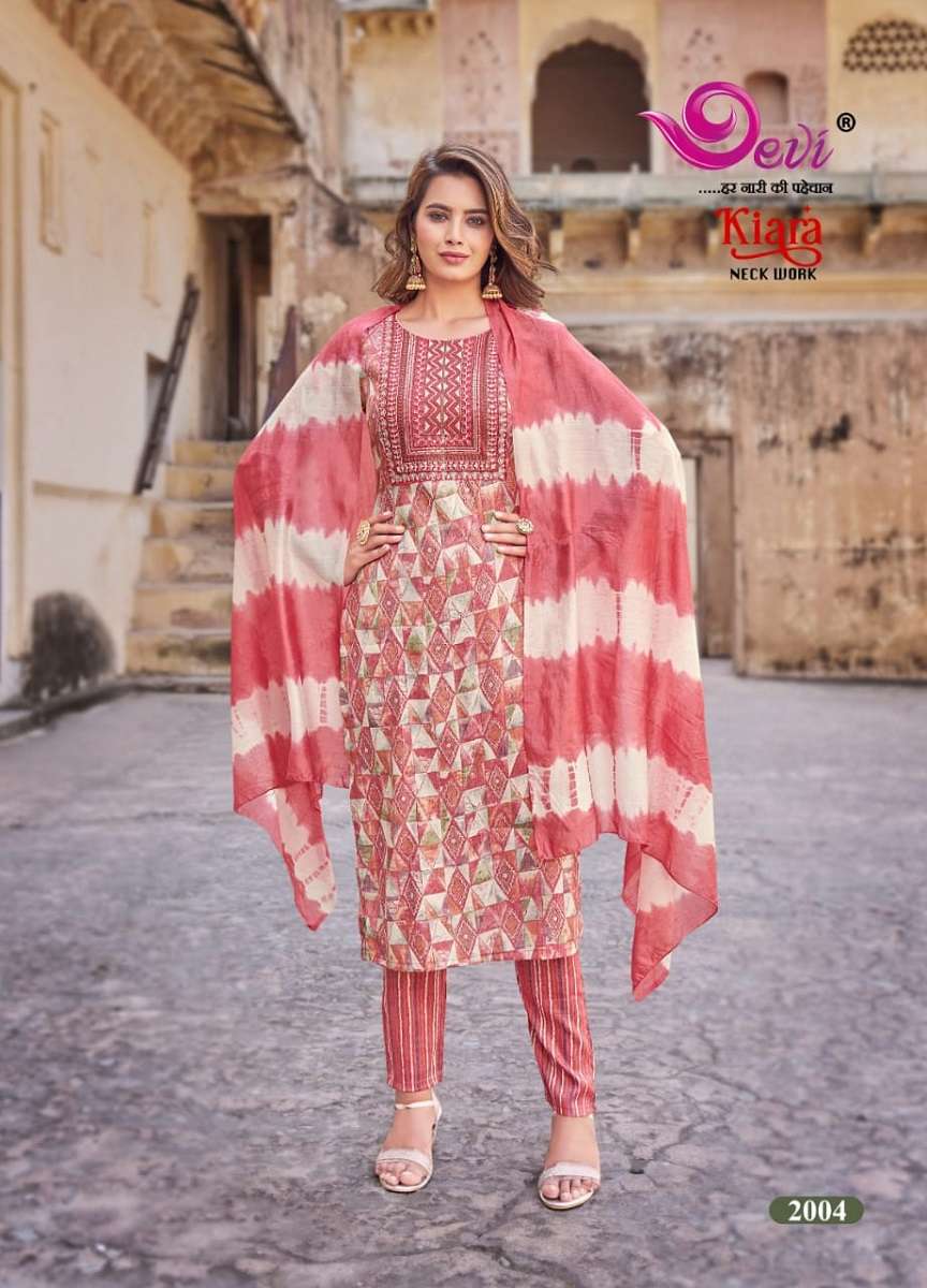 Devi Kiara Vol-2 Kurti Pant With Dupatta -Wholesale Catalog