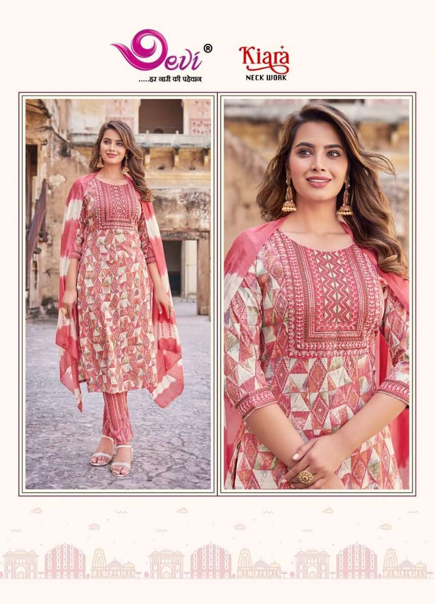 Devi Kiara Vol-2 Kurti Pant With Dupatta -Wholesale Catalog