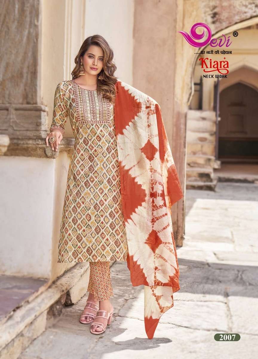 Devi Kiara Vol-2 Kurti Pant With Dupatta -Wholesale Catalog