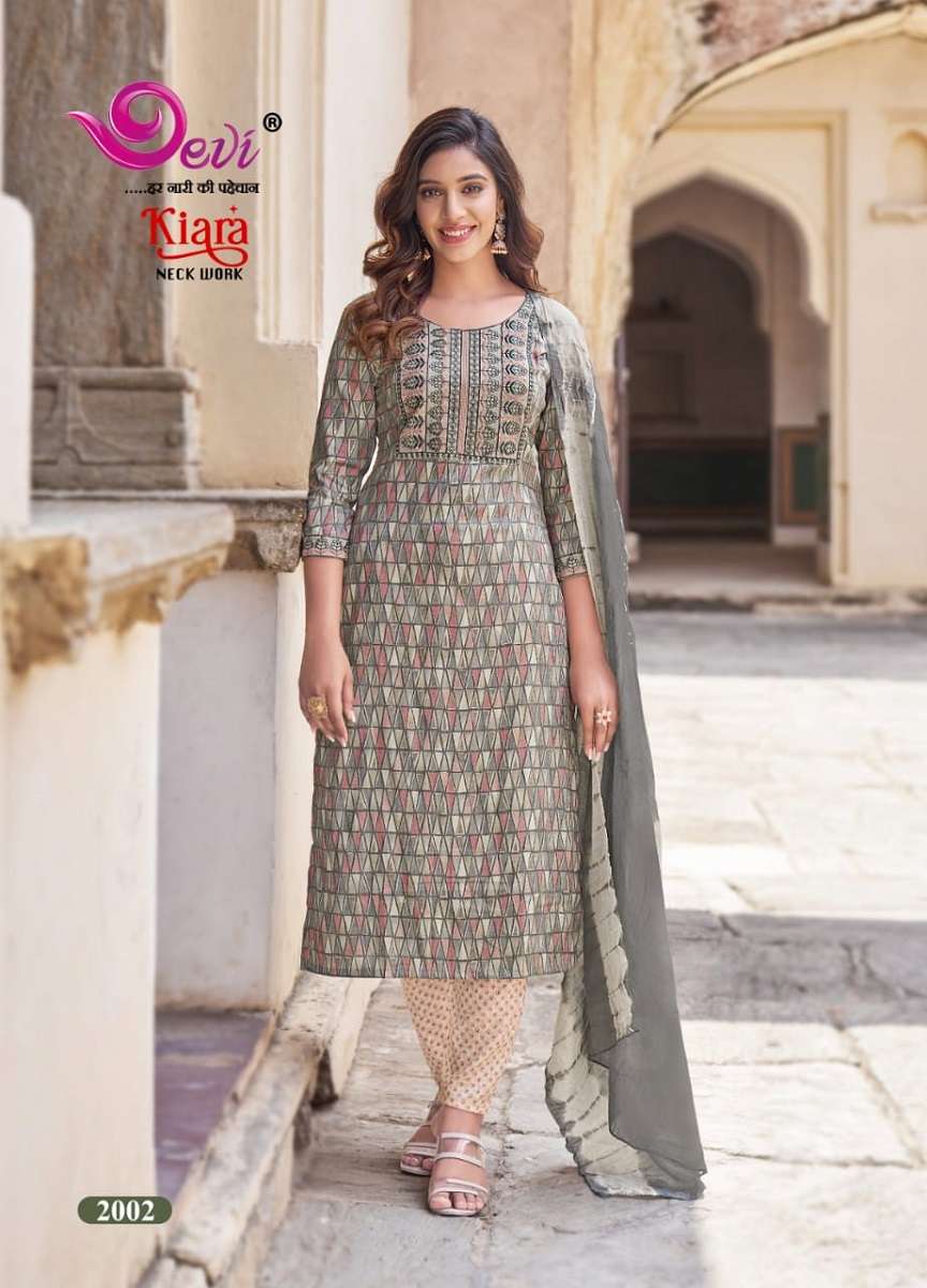 Devi Kiara Vol-2 Kurti Pant With Dupatta -Wholesale Catalog