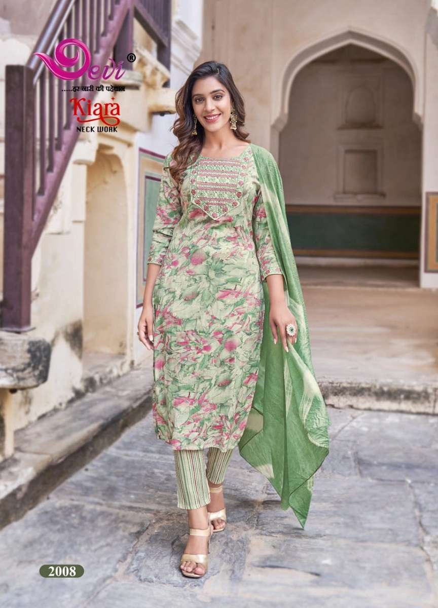 Devi Kiara Vol-2 Kurti Pant With Dupatta -Wholesale Catalog