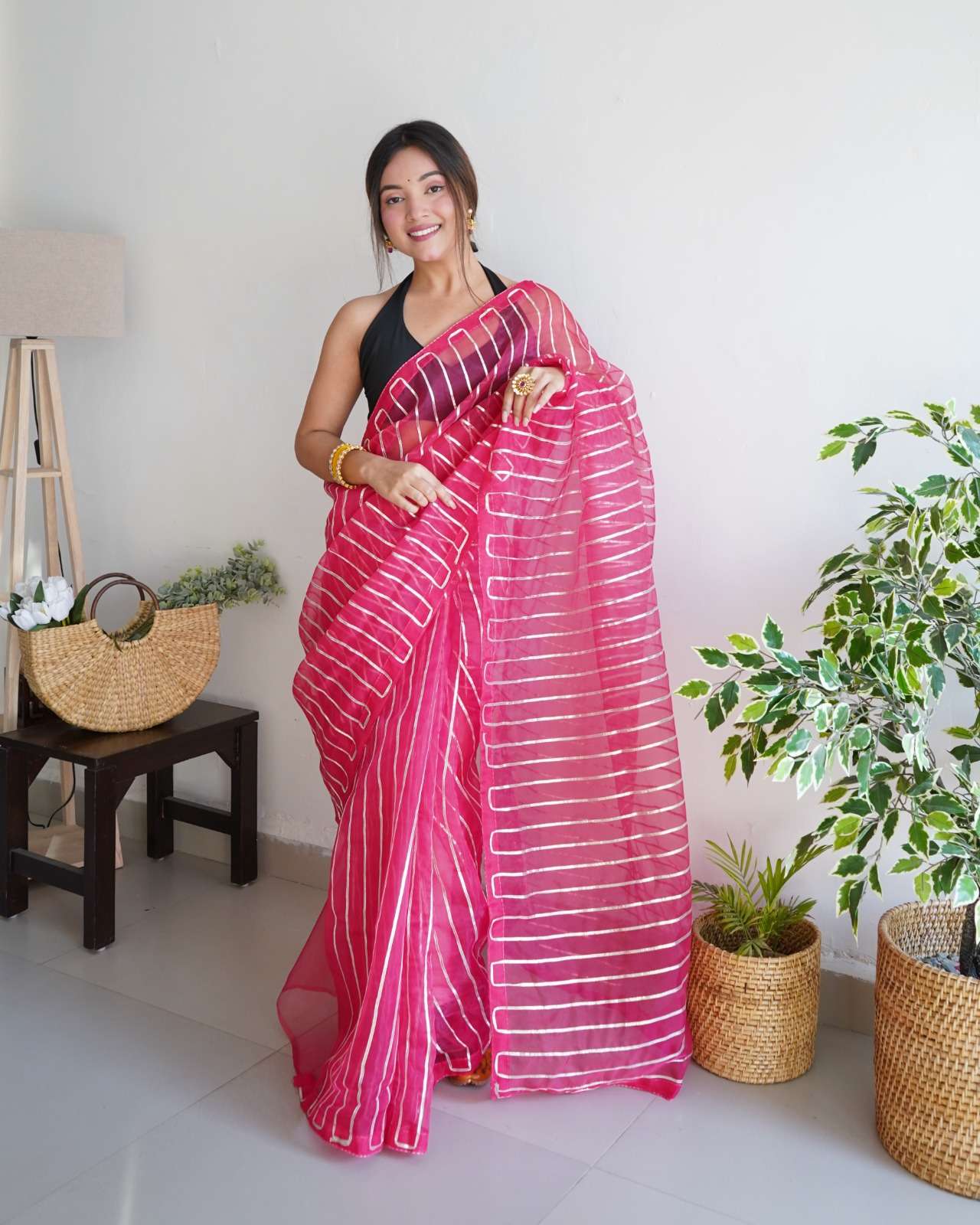 Devika 1 Lace Border Organza Fancy Saree Wholesale catalog