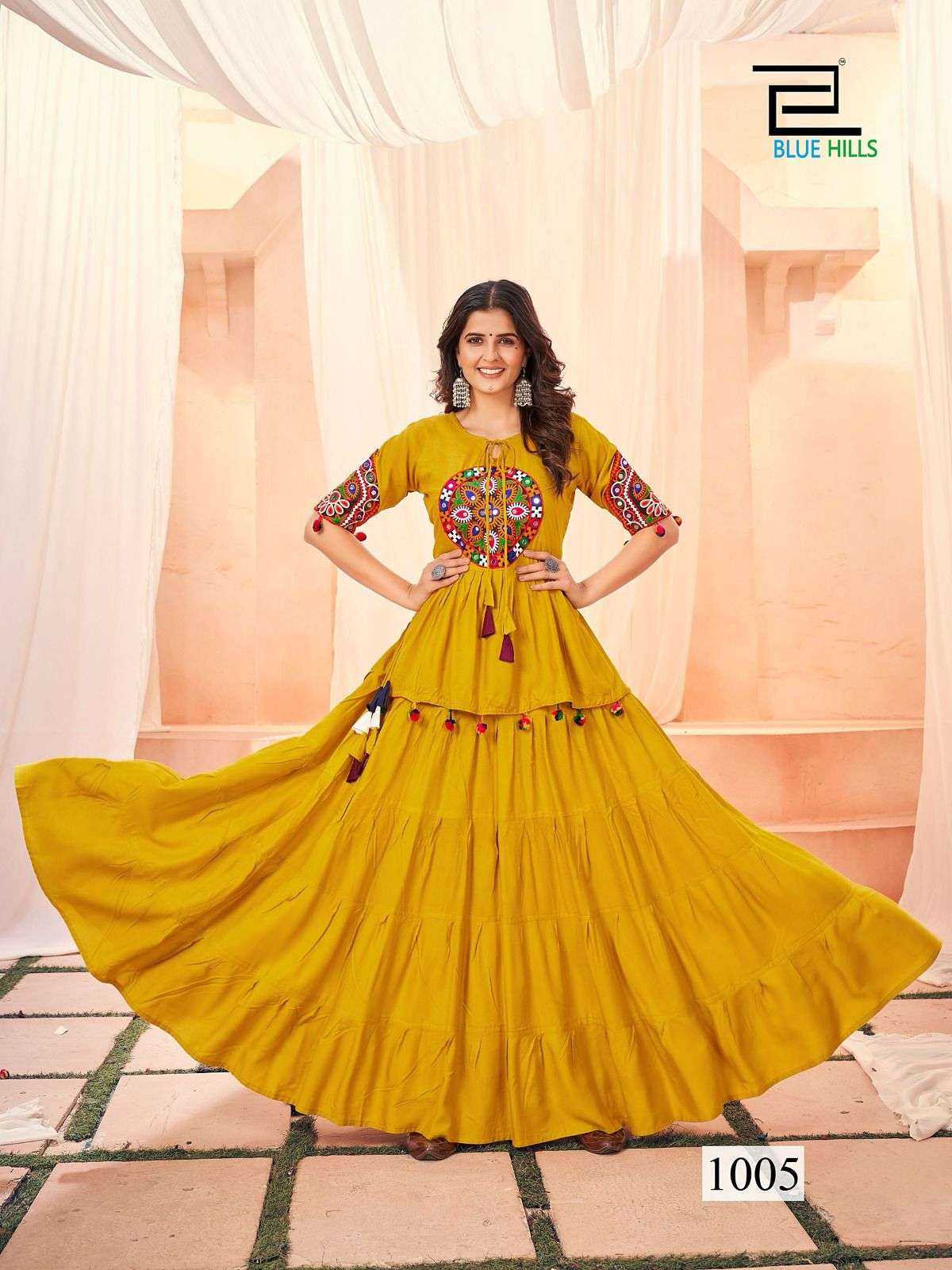 Dholidaa Heavy Rayon Kurti Gown Wholesale catalog