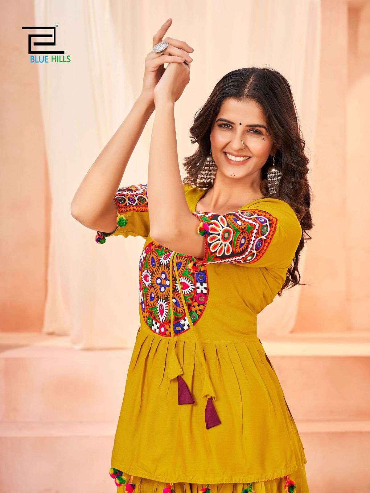 New Yellow Rayon Regular Kurti at Rs.350/Piece in gangawati offer by  Arihant Handloom