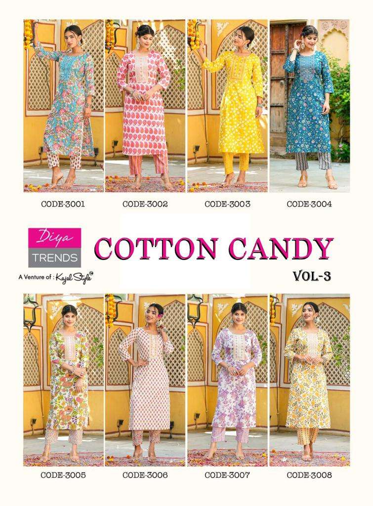 DIYA TRENDS COTTON CANDY VOL -3 Kurti Wholesale catalog