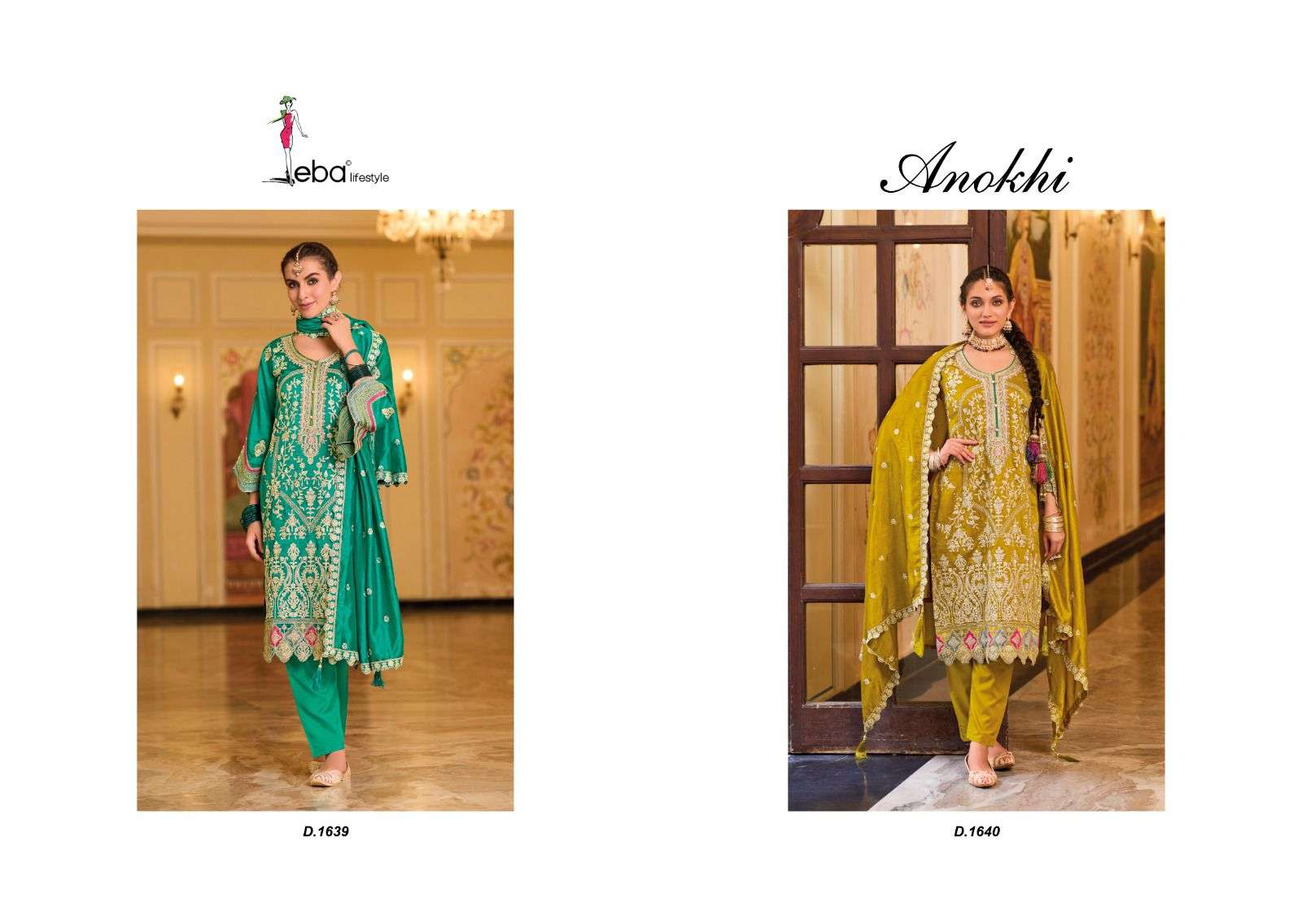 Eba Anokhi Embroidery Ready Made Kurti Pant With Dupatta Wholesale catalog