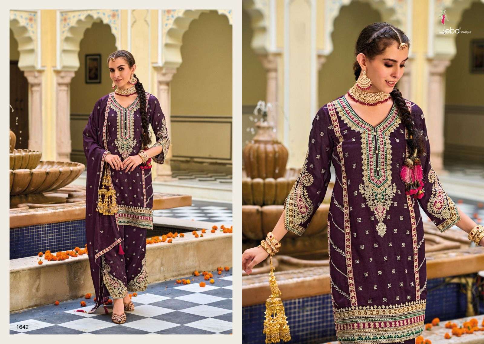 Eba Vaani Festive Wear Embroidery Salwar Kameez Wholesale catalog