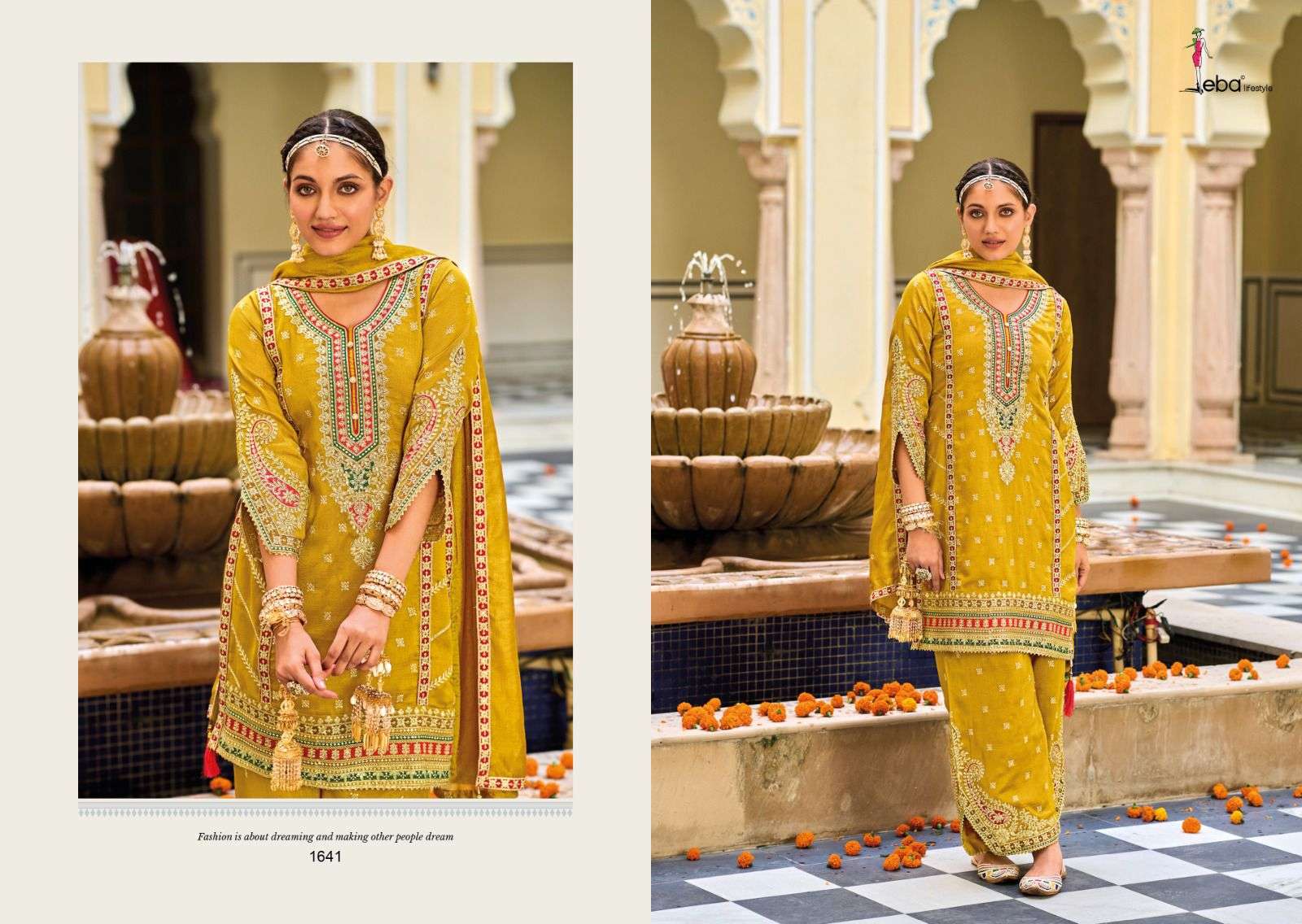 Eba Vaani Festive Wear Embroidery Salwar Kameez Wholesale catalog