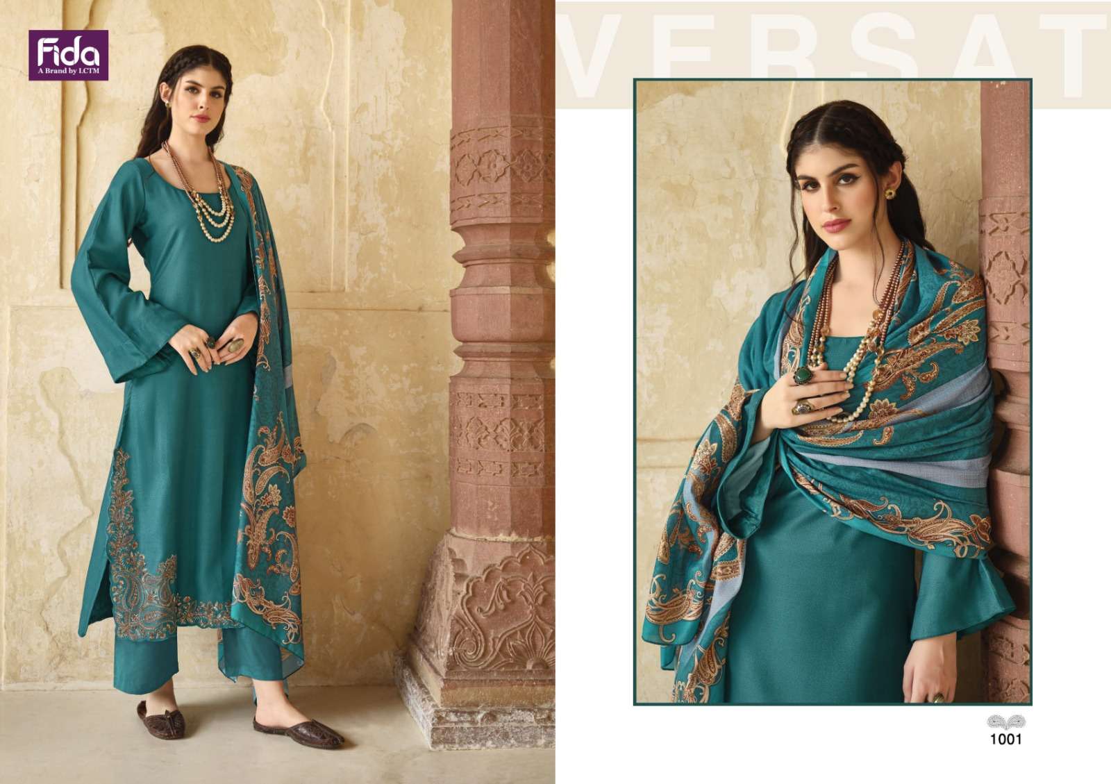 Fida Aliza 1 Premium Embroidery Dress Material Wholesale catalog