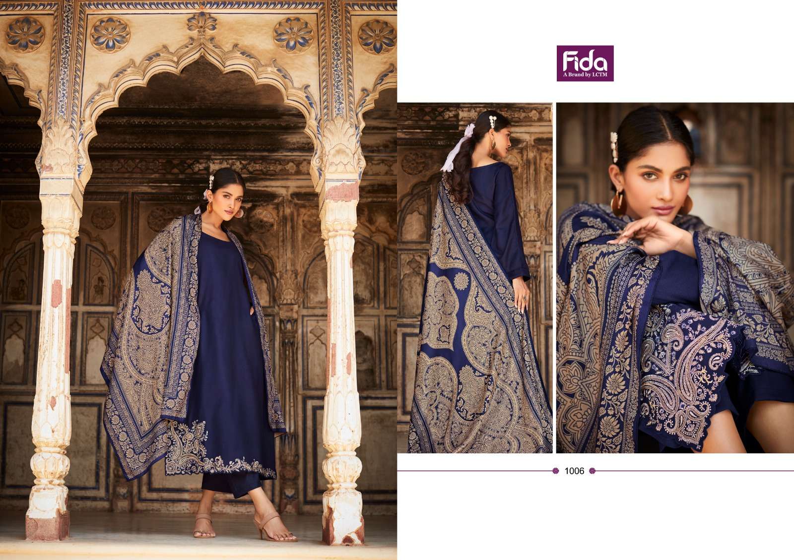 Fida Raah 1 Embroidery Viscose Dress Material Wholesale catalog
