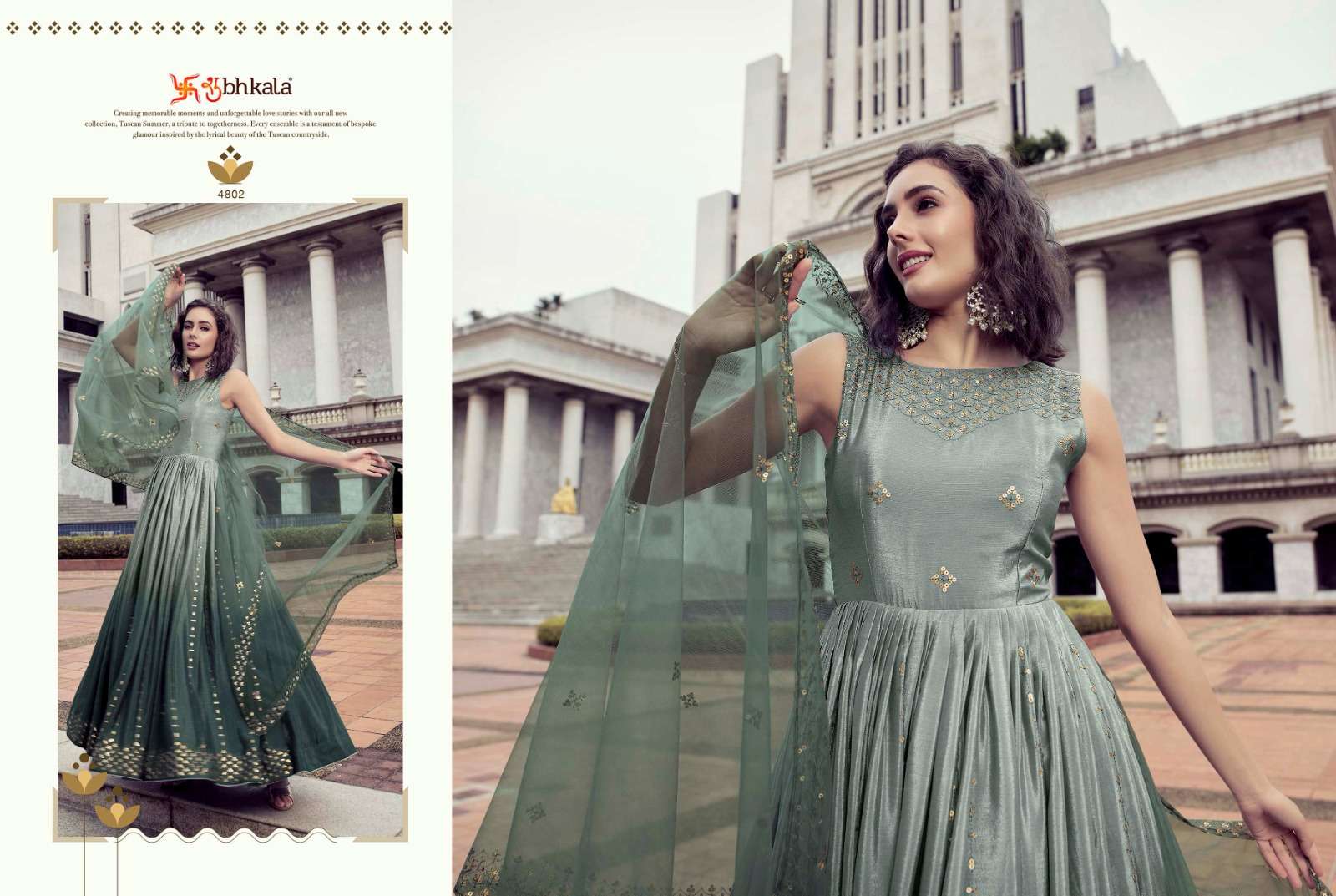 FLORY VOL. 25 Sequince Embroidered Work Anarkali Gown Kurti Wholesale catalog