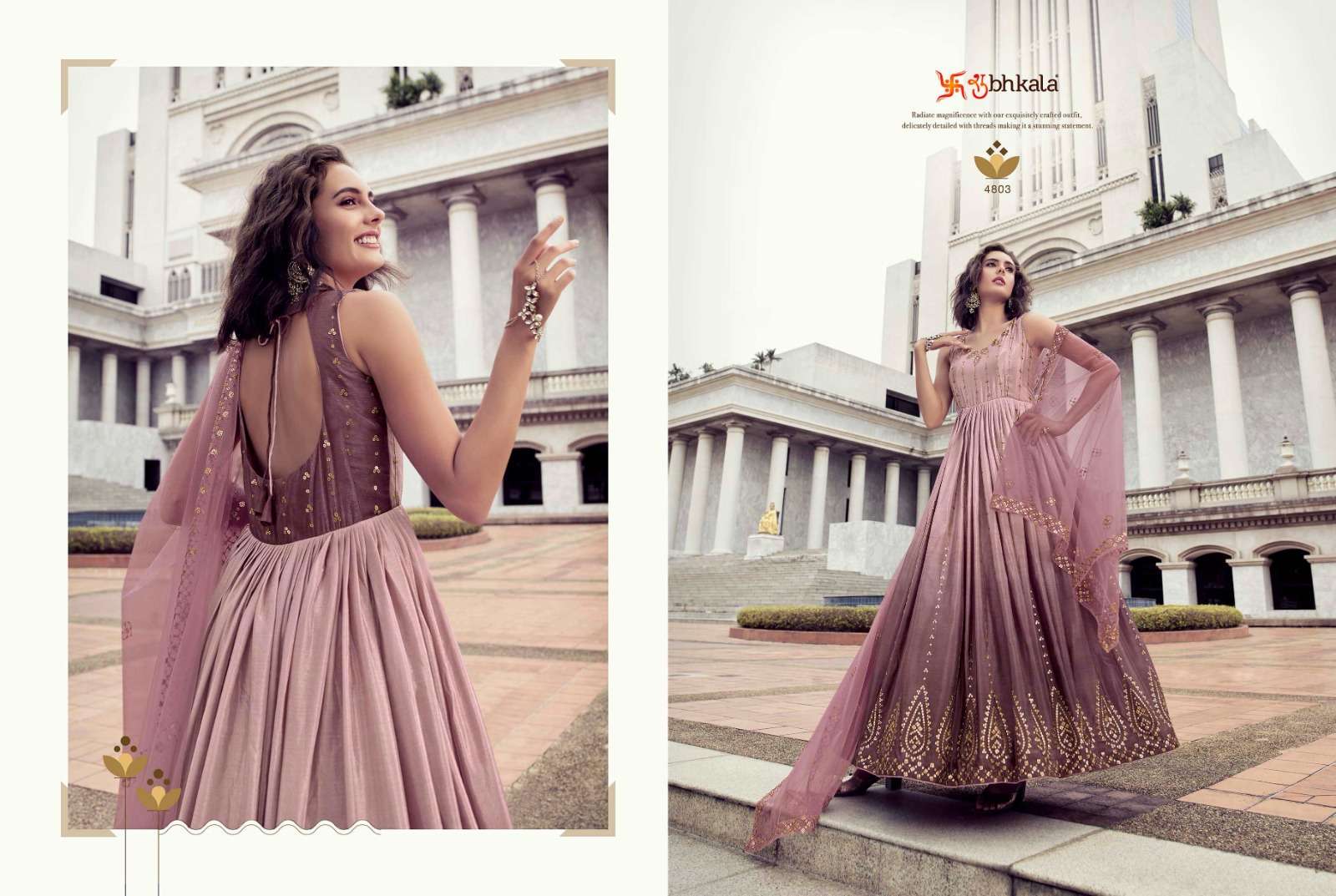 FLORY VOL. 25 Sequince Embroidered Work Anarkali Gown Kurti Wholesale catalog