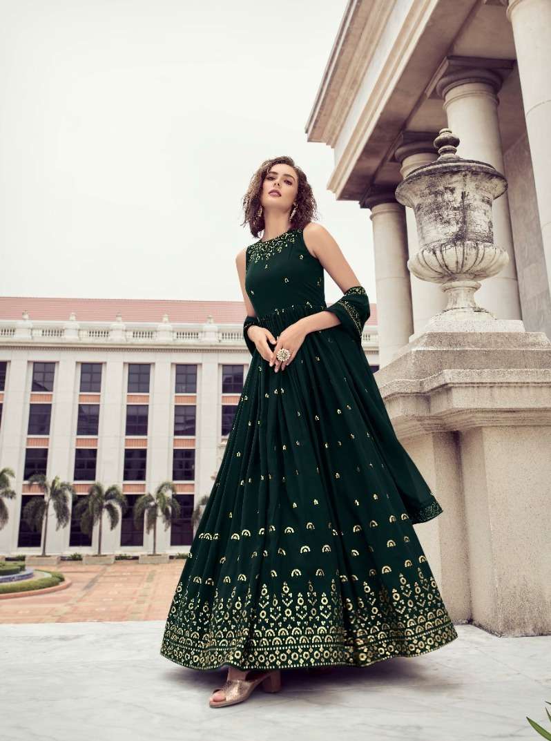 FLORY VOL. 26 Exclusive Sequince Embroidered Work Anarkali Gown Kurti Wholesale catalog