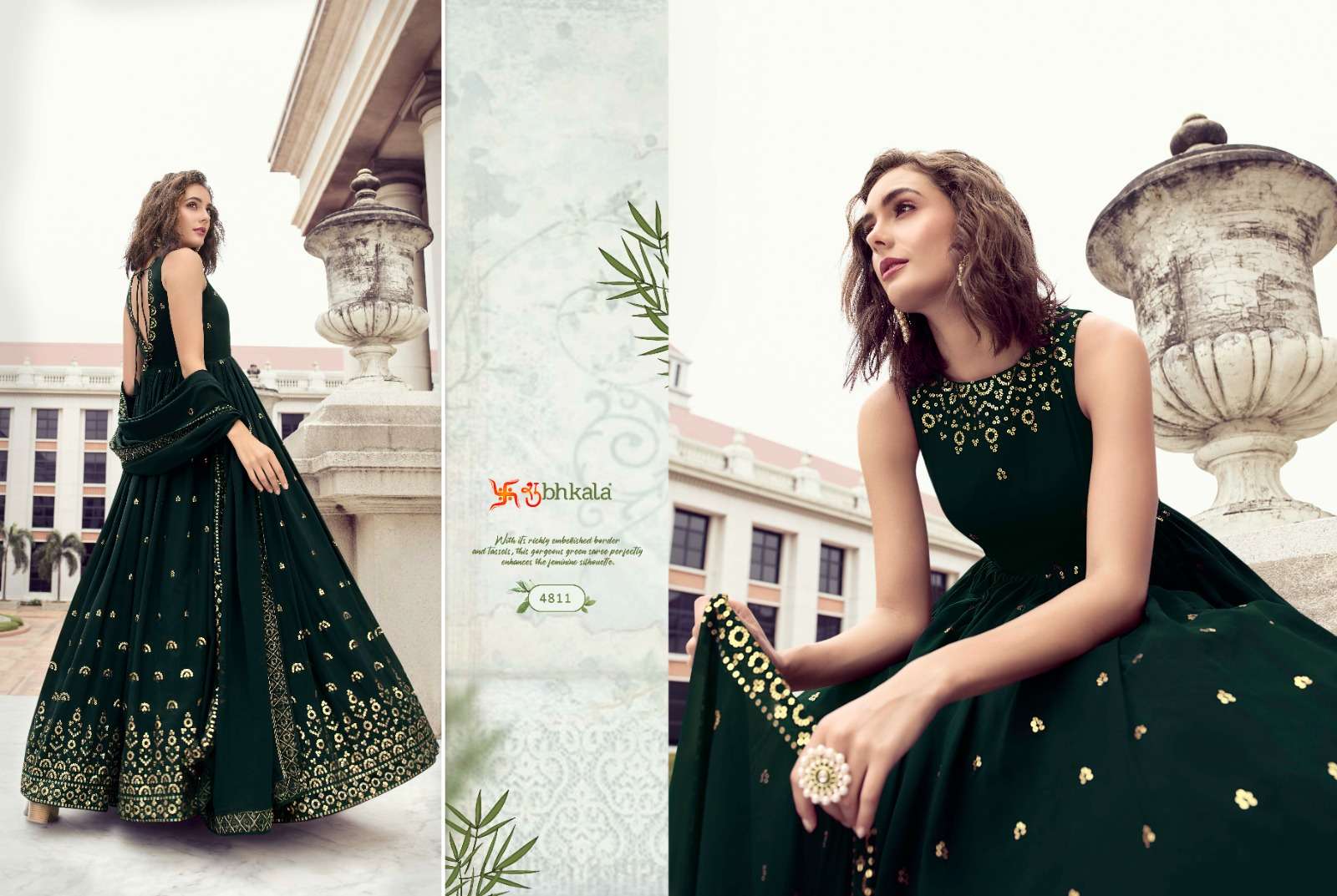 FLORY VOL. 26 Exclusive Sequince Embroidered Work Anarkali Gown Kurti Wholesale catalog