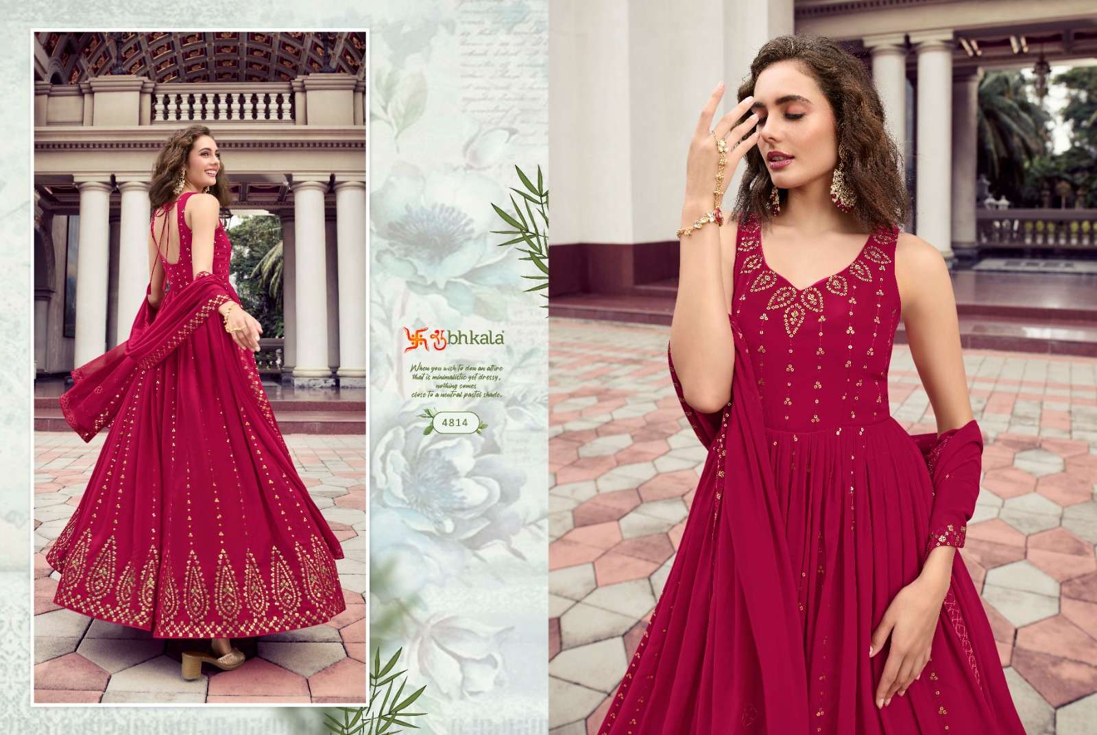 FLORY VOL. 26 Exclusive Sequince Embroidered Work Anarkali Gown Kurti Wholesale catalog