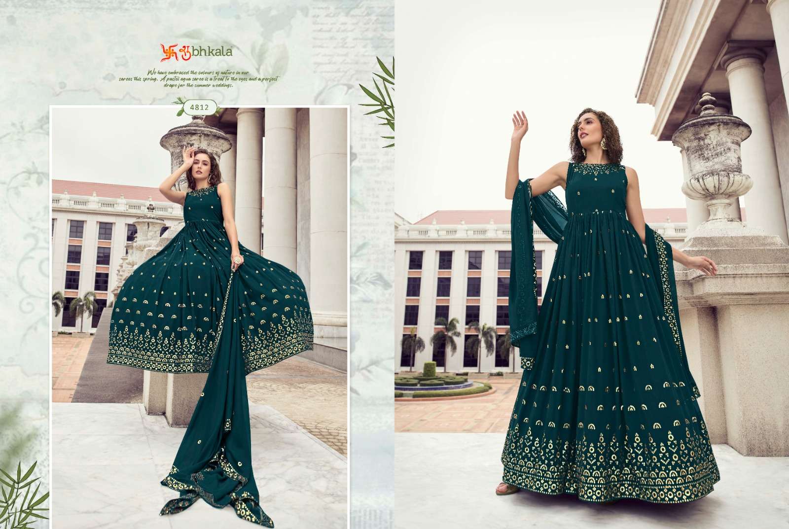 FLORY VOL. 26 Exclusive Sequince Embroidered Work Anarkali Gown Kurti Wholesale catalog