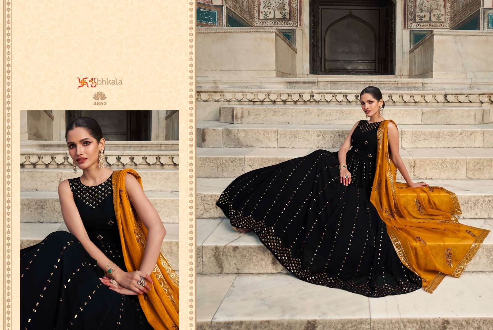 FLORY VOL. 29 Sequince Embroidered Work Anarkali Gown Kurti Wholesale catalog