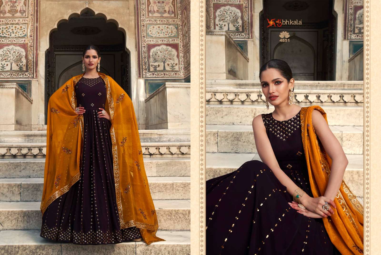 FLORY VOL. 29 Sequince Embroidered Work Anarkali Gown Kurti Wholesale catalog