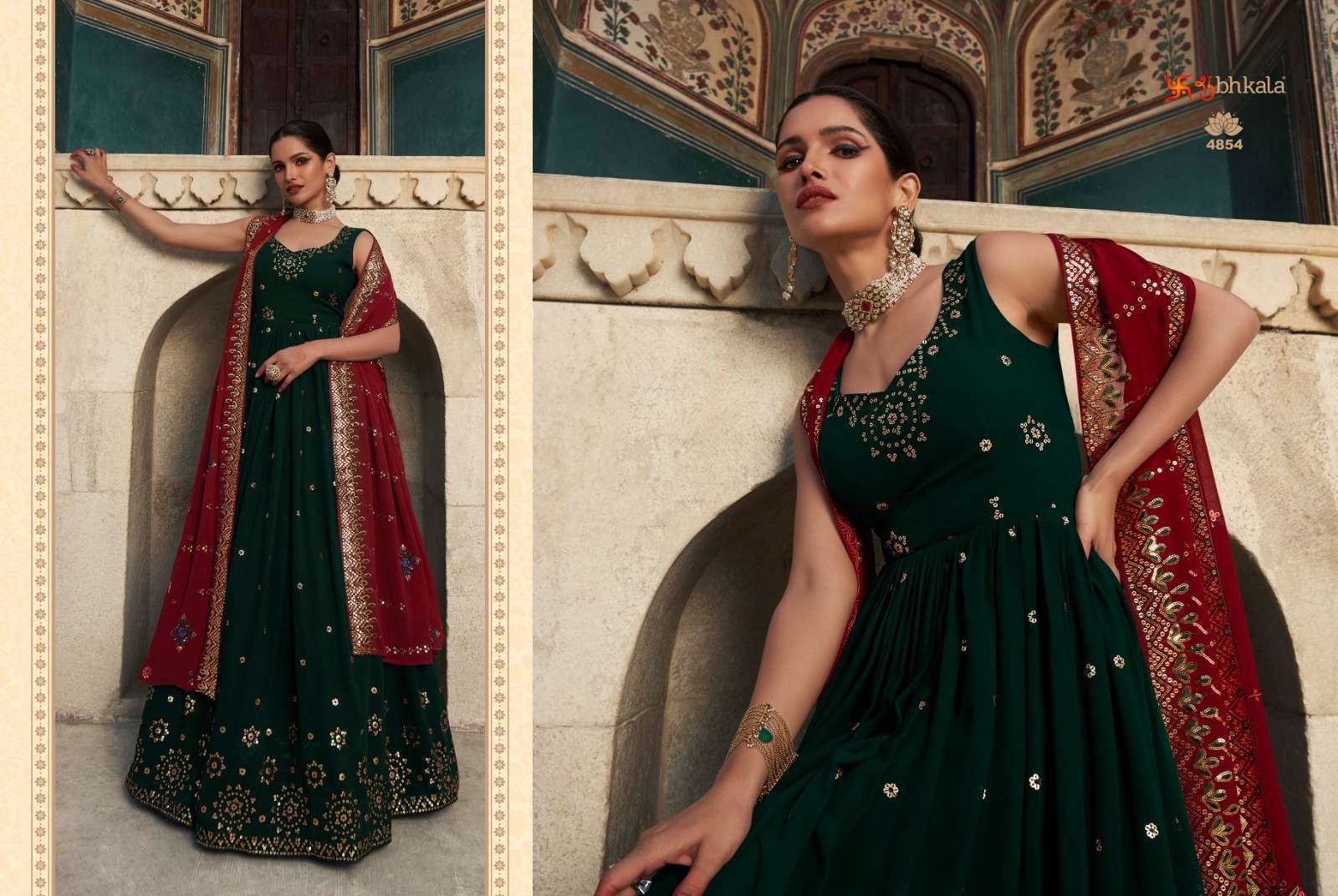 FLORY VOL. 29 Sequince Embroidered Work Anarkali Gown Kurti Wholesale catalog
