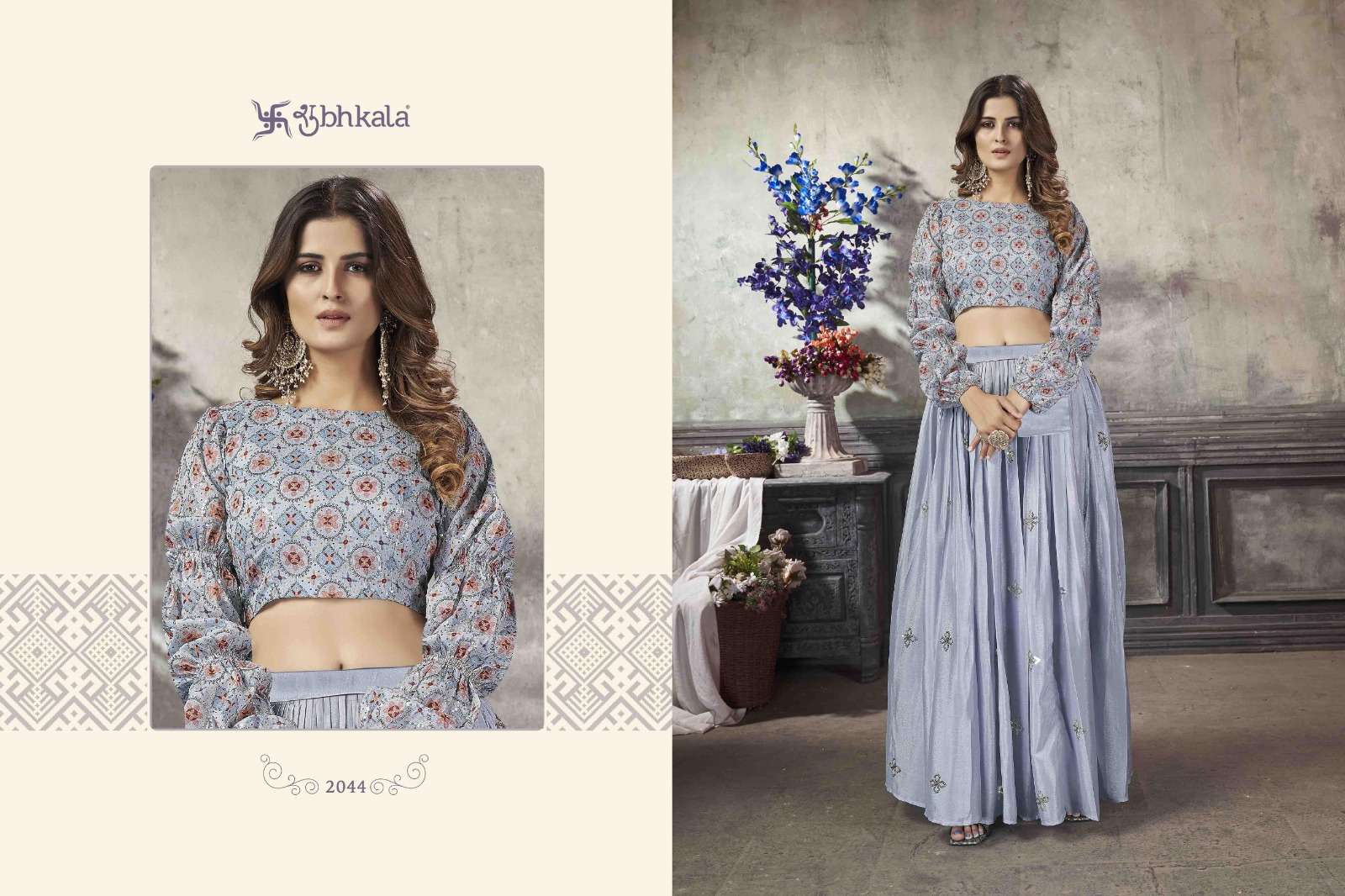 FRILL & FLARE VOL. 5 Exclusive Stitched Fancy Croptop Style Wholesale catalog