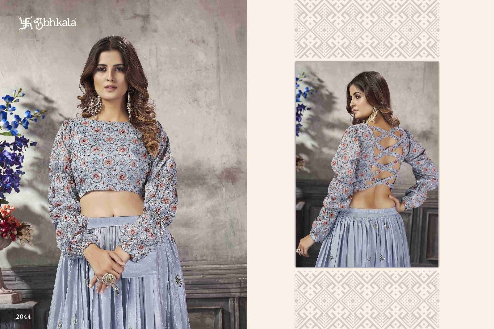 FRILL & FLARE VOL. 5 Exclusive Stitched Fancy Croptop Style Wholesale catalog